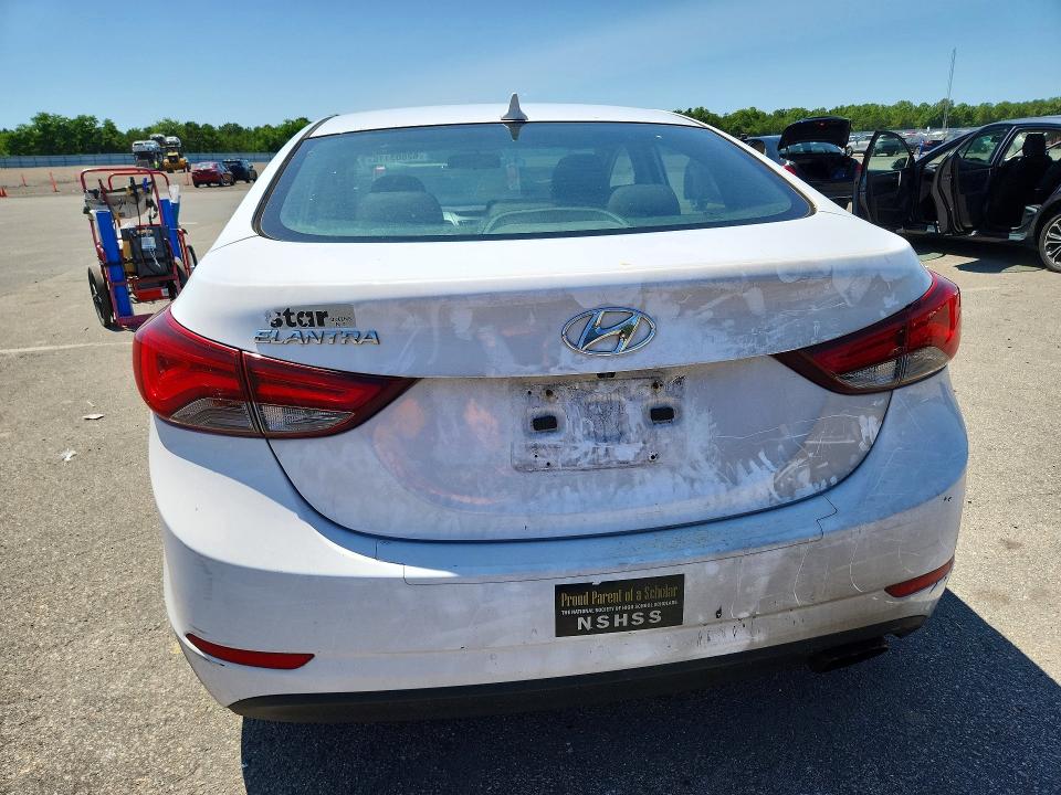 2015 Hyundai Elantra VIN KMHDH4AH1FU251368 COPART salvage auction — FRONT END, Ny - Certificate Of Title, sold $200 on 2026-07-29 (photo 6)