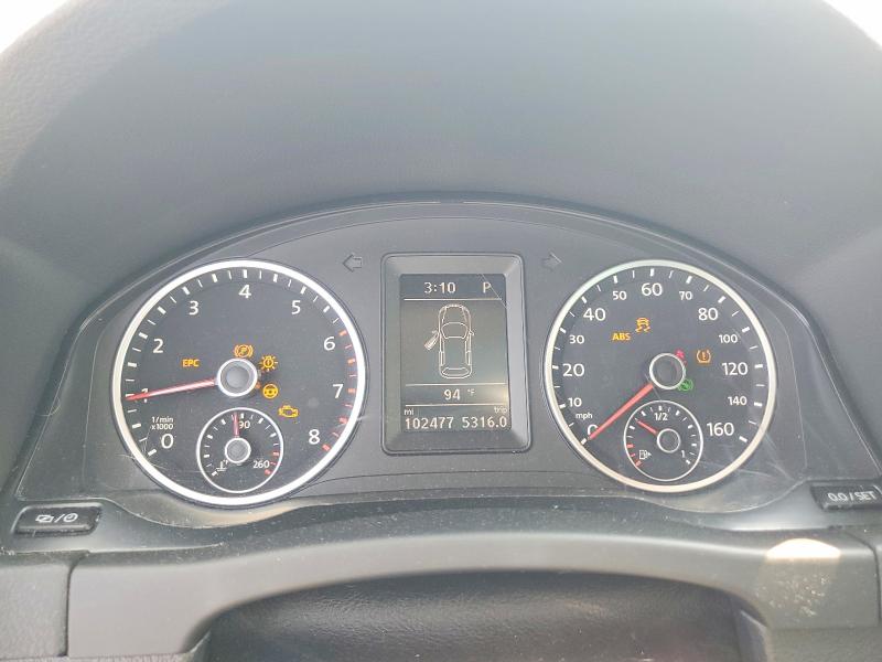 2013 Volkswagen Tiguan VIN WVGBV3AX6DW587410 COPART salvage auction — FRONT END, Oh - Cert Of Title-Salvage, sold $1,300 on 2026-08-06 (photo 9)