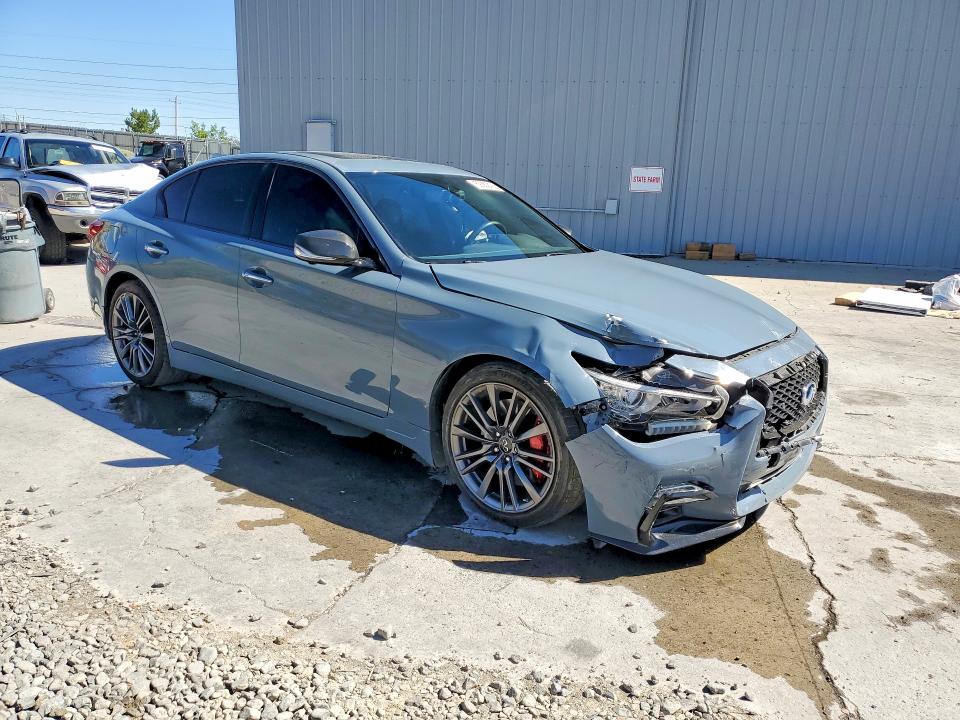 2022 Infiniti Q50 VIN JN1FV7DP9NM370278 COPART salvage auction — FRONT END, Nv - Salvage Title, sold $11,100 on 2026-08-27 (photo 4)