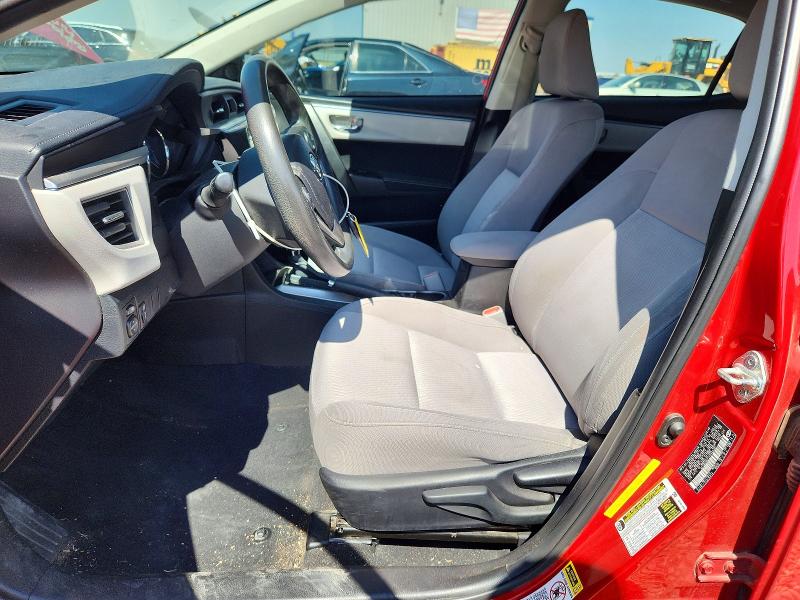 2014 Toyota Corolla VIN 5YFBURHE3EP040197 COPART salvage auction — FRONT END, Tx - Salvage Vehicle Title, sold $2,850 on 2026-07-14 (photo 7)