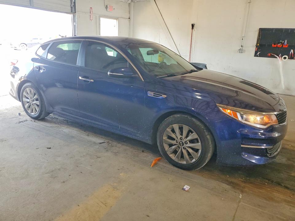 2018 Kia Optima VIN 5XXGT4L37JG258700 COPART salvage auction — REAR END, Ky - Red Rebuilt Salvage Flood (P), sold $850 on 2026-07-27 (photo 4)