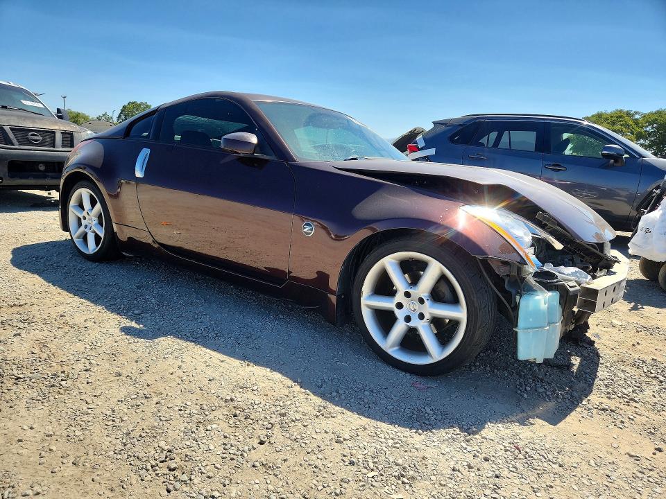 2003 Nissan 350z VIN JN1AZ34D23T112250 COPART salvage auction — FRONT END, CA - SALVAGE CERTIFICATE, sold $1,050 on 2026-07-25 (photo 4)