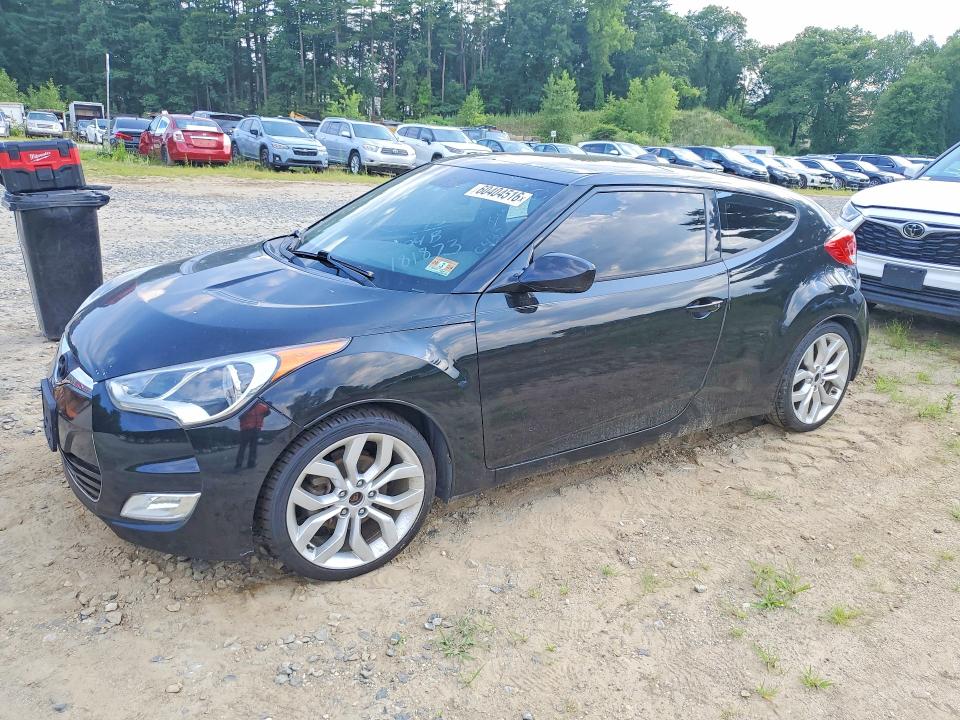 2015 Hyundai Veloster VIN KMHTC6AD1FU232290 COPART salvage auction — MECHANICAL, Ct - Certificate Of Title (P), sold $375 on 2026-07-29 (photo 1)