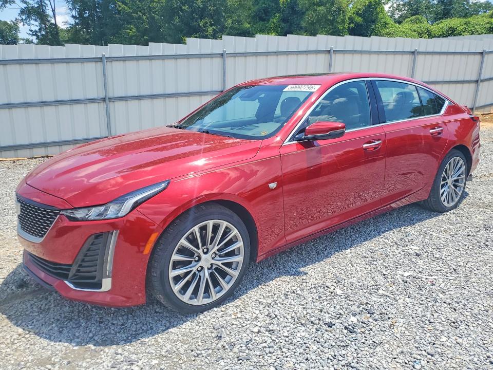 2020 Cadillac Ct5 VIN 1G6DN5RW0L0131640 COPART salvage auction — REAR END, Nc - Salvage Certificate Of Title, sold $9,000 on 2026-09-09 (photo 1)