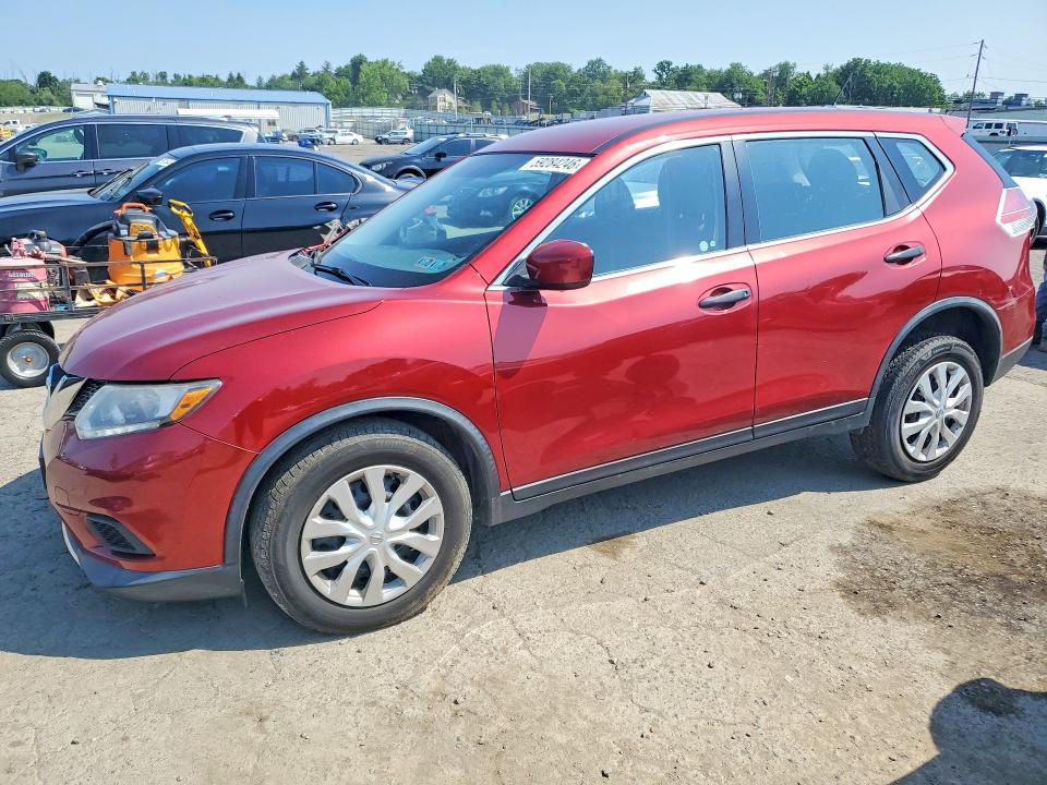 2016 Nissan Rogue VIN KNMAT2MV5GP621541 COPART salvage auction — FRONT END, Salvage Title, sold $1,150 on 2026-07-17 (photo 1)