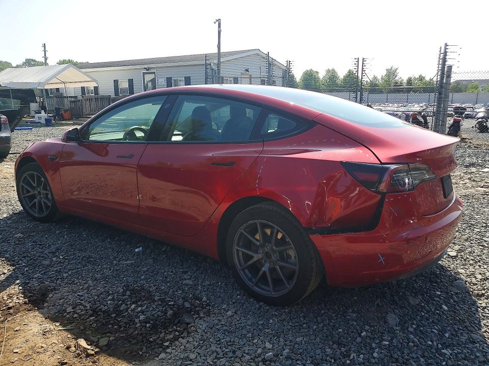 2022 Tesla Model 3 VIN 5YJ3E1EB4NF285776 COPART salvage auction — REAR END, Md - Cert Of Salvage < 75% Damage, sold $5,450 on 2026-07-19 (photo 2)