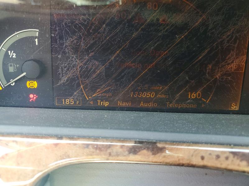 2007 Mercedes-benz S class VIN WDDNG71X27A107972 COPART salvage auction — VANDALISM, FL - CERT OF TITLE SLVG REBUILDABLE, sold $275 on 2026-08-07 (photo 9)
