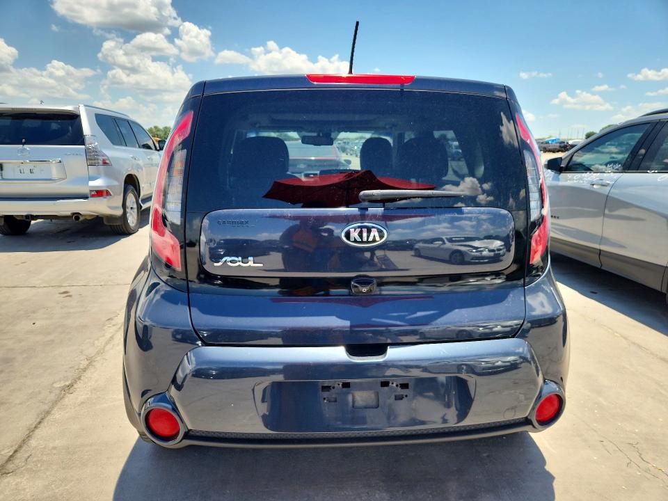 2016 Kia Soul VIN KNDJX3A5XG7376055 COPART salvage auction — NORMAL WEAR, Tx - Certificate Of Title, sold $2,300 on 2026-07-13 (photo 6)