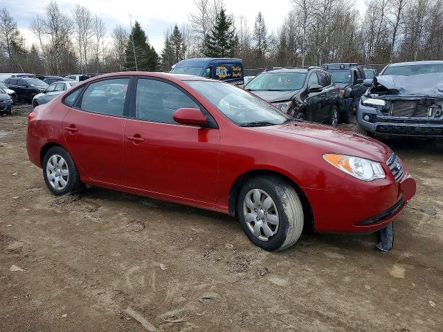 2009 Hyundai Elantra VIN KMHDU45D39U736831 COPART salvage auction — FRONT END, ON - PERMIT SALVAGE, sold $100 on 2026-07-14 (photo 4)