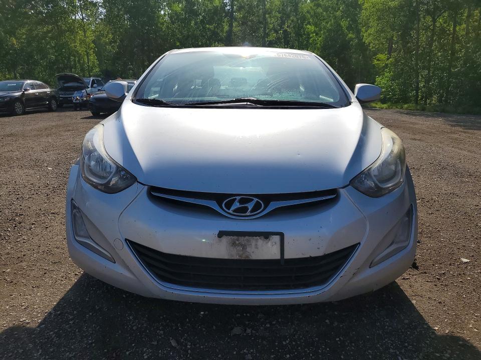 2016 Hyundai Elantra VIN KMHDH4AH2GU495659 COPART salvage auction — FRONT END, On - Permit No Brand - Unfit, sold $1,100 on 2026-07-14 (photo 5)