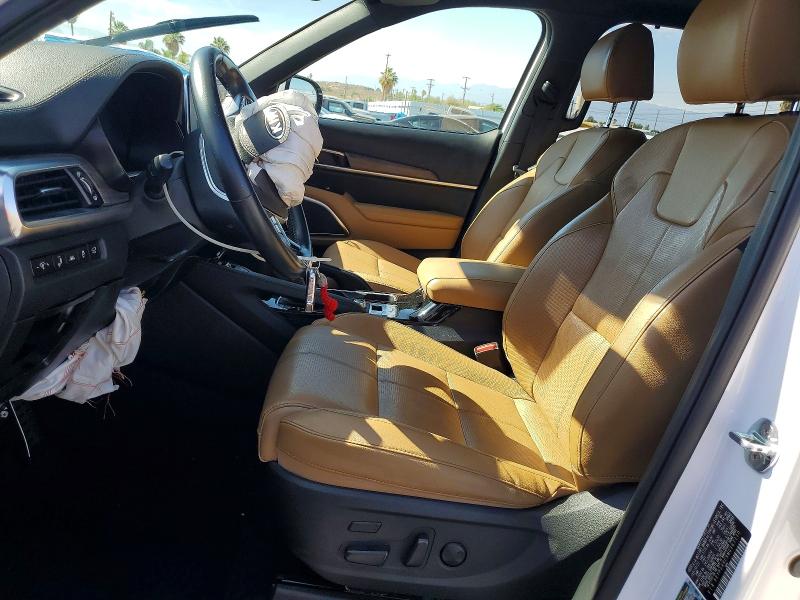 2021 Kia Telluride VIN 5XYP54HC9MG167110 COPART salvage auction — FRONT END, Ca - Salvage Certificate, sold $225 on 2026-07-30 (photo 7)