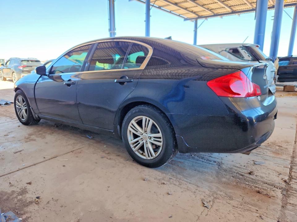 2012 Infiniti G VIN JN1CV6AR5CM972997 COPART salvage auction — FRONT END, Az - Cert Of Title - Salvage, sold $1,850 on 2026-07-14 (photo 2)