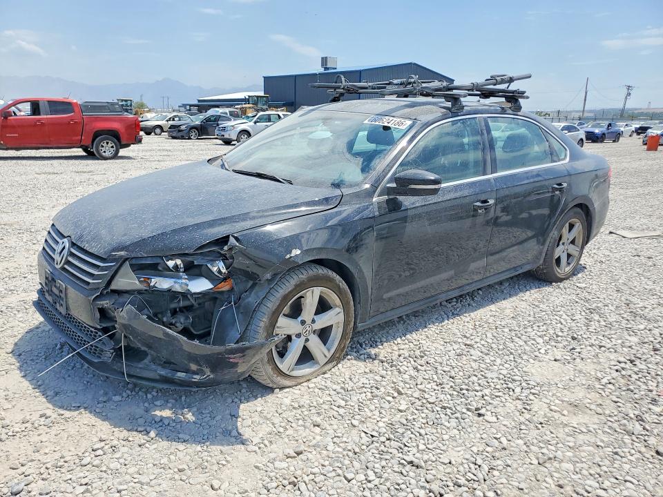 2013 Volkswagen Passat VIN 1VWBP7A39DC111668 COPART salvage auction — FRONT END, Salvage Title, sold $375 on 2026-08-21 (photo 1)