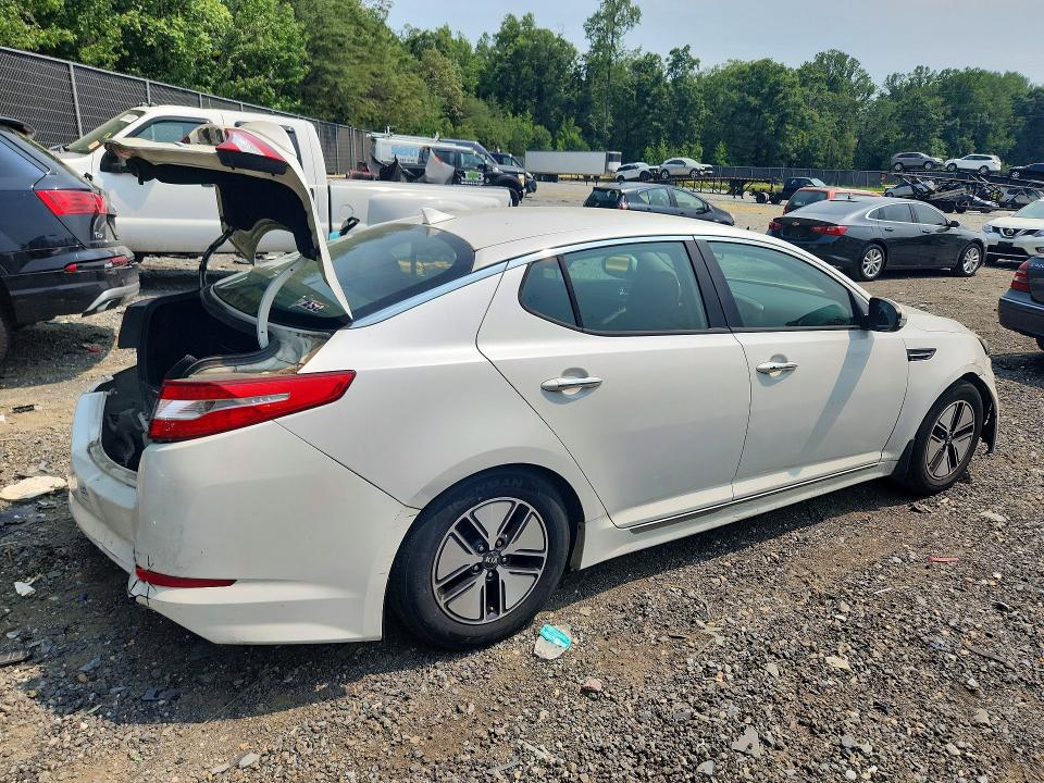 2012 Kia Optima VIN KNAGM4AD7C5018043 COPART salvage auction — REAR END, Md - Cert Of Salvage > 75% Damage, sold $450 on 2026-07-31 (photo 3)