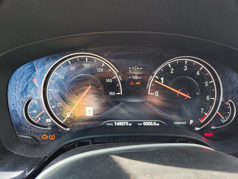 2018 BMW 6 series VIN WBAJV6C5XJBJ99819 COPART salvage auction — FRONT END, TX - CERTIFICATE OF TITLE, sold $2,900 on 2026-07-16 (photo 9)