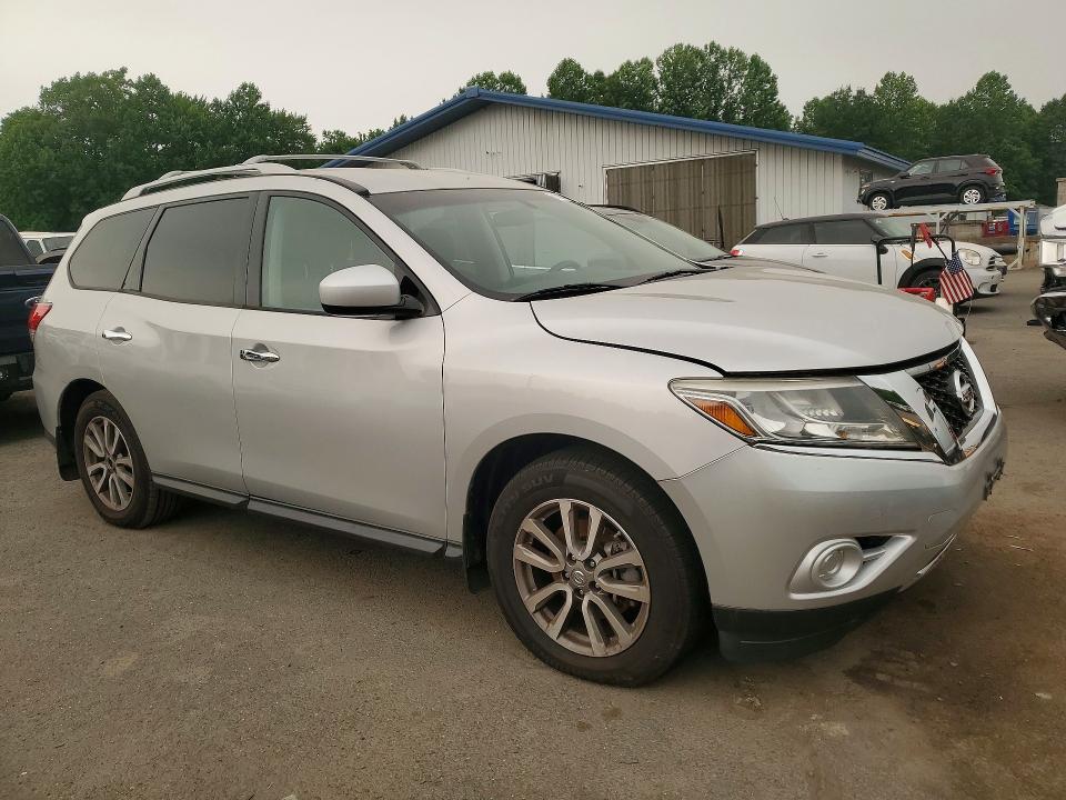 2015 Nissan Pathfinder VIN 5N1AR2MM5FC667295 COPART salvage auction — MINOR DENT/SCRATCHES, CT - CERTIFICATE OF TITLE (P), sold $1,000 on 2026-07-20 (photo 4)