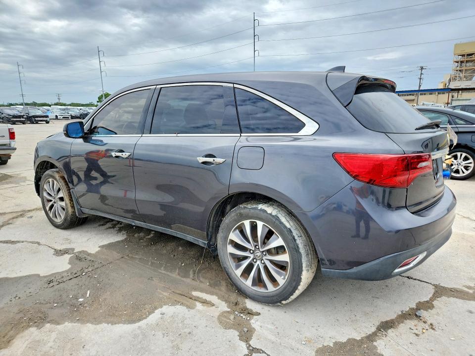 2015 Acura Mdx VIN 5FRYD4H40FB013488 COPART salvage auction — FRONT END, La - Permit To Sell, sold $2,500 on 2026-07-29 (photo 2)