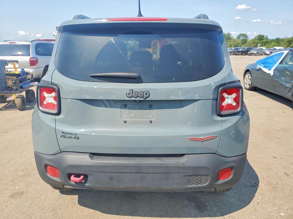 2017 Jeep Renegade VIN ZACCJBCB4HPG37126 COPART salvage auction — FRONT END, Pa - Certificate Of Salvage, sold $750 on 2026-08-14 (photo 6)