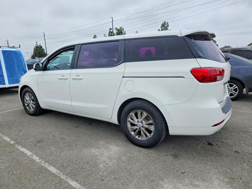 2016 Kia SEDONA VIN KNDMA5C15G6112087 COPART salvage auction — NORMAL WEAR, Ca - Dis/Dlr/Exp Only Clean Title, sold $1,050 on 2026-07-28 (photo 2)
