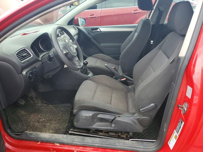2010 Volkswagen Golf VIN WVWAB7AJ3AW121876 COPART salvage auction — FRONT END, PA - CERTIFICATE OF SALVAGE, sold $400 on 2026-08-12 (photo 7)