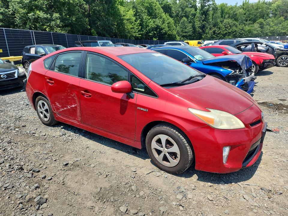 2012 Toyota Prius VIN JTDKN3DU2C1531109 COPART salvage auction — SIDE, Md - Cert Of Salvage < 75% Damage, sold $1,600 on 2026-07-31 (photo 4)