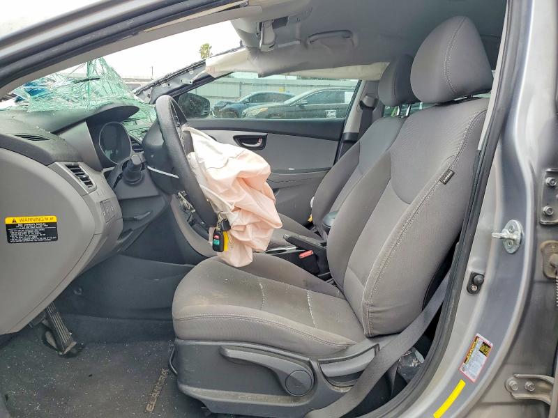2015 Hyundai Elantra VIN KMHDH4AE6FU280046 COPART salvage auction — FRONT END, TX - SALVAGE VEHICLE TITLE (P), sold $400 on 2026-07-15 (photo 7)