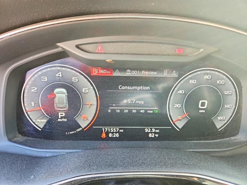 2019 Audi Q8 VIN WA1AVAF19KD020023 COPART salvage auction — MINOR DENT/SCRATCHES, Wy - Certificate Of Title (P), sold $15,900 on 2026-07-28 (photo 9)