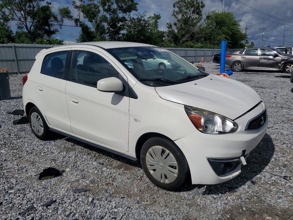 2019 Mitsubishi Mirage VIN ML32A3HJ0KH006473 COPART salvage auction — FRONT END, FL - CERTIFICATE OF TITLE, sold $1,050 on 2026-07-28 (photo 4)
