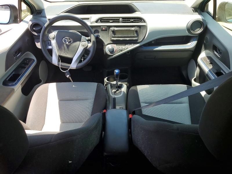 2012 Toyota Prius VIN JTDKDTB37C1011484 COPART salvage auction — FRONT END, Ca - Salvage Certificate, sold $325 on 2026-07-31 (photo 8)