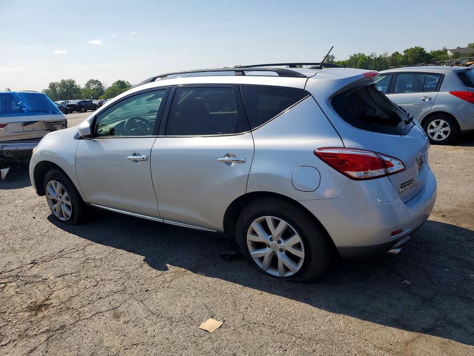 2013 Nissan Murano VIN JN8AZ1MW7DW319174 COPART salvage auction — VANDALISM, Pa - Certificate Of Salvage, sold $175 on 2026-07-28 (photo 2)