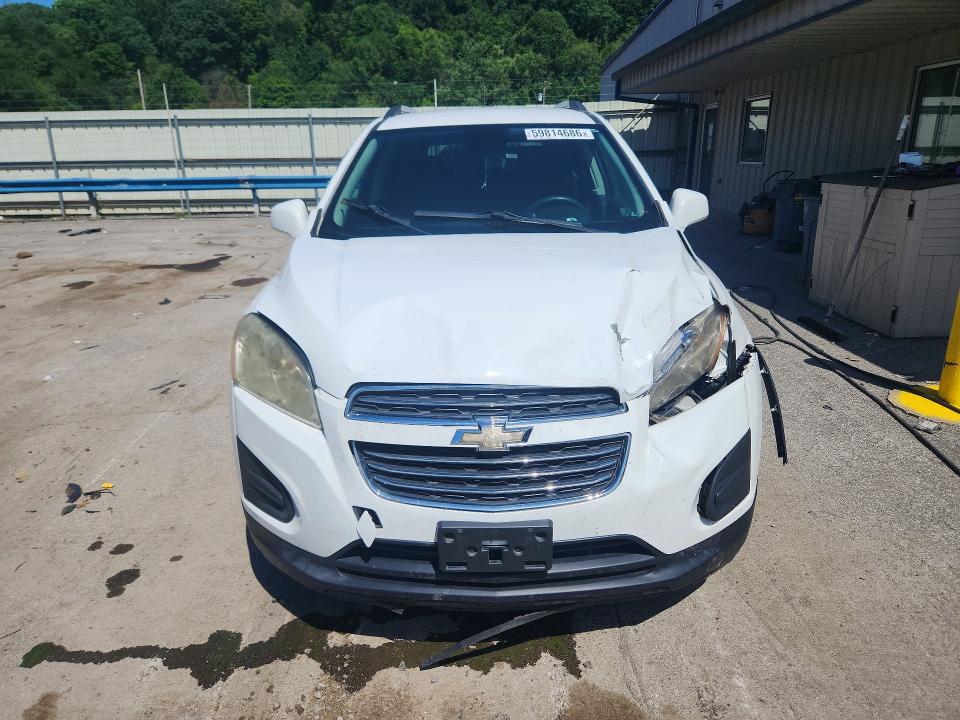 2016 Chevrolet Trax VIN KL7CJPSBXGB535186 COPART salvage auction — FRONT END, Pa - Certificate Of Salvage, sold $575 on 2026-07-16 (photo 5)