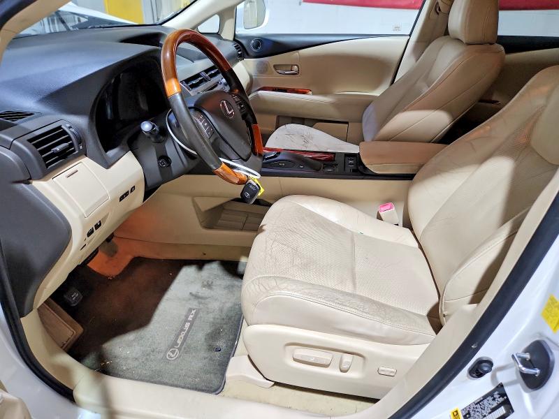 2010 Lexus Rx 450h VIN JTJBC1BAXA2029911 COPART salvage auction — FRONT END, PA - CERTIFICATE OF SALVAGE, sold $2,950 on 2026-07-21 (photo 7)