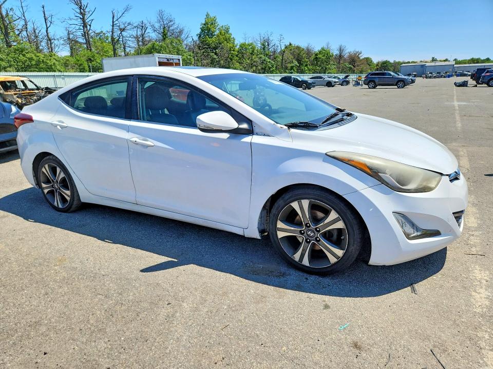 2015 Hyundai Elantra VIN KMHDH4AH1FU251368 COPART salvage auction — FRONT END, Ny - Certificate Of Title, sold $200 on 2026-07-29 (photo 4)