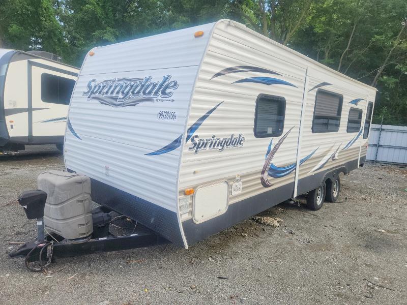 2012 Keystone Springdale VIN 4YDT26623C3102993 COPART salvage auction — HAIL, IL - SALVAGE CERTIFICATE, sold $1,850 on 2026-09-28 (photo 2)
