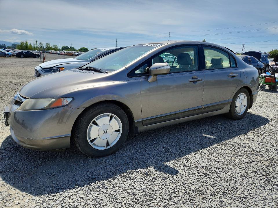 2007 Honda Civic hybrid VIN JHMFA36257S019755 COPART salvage auction — FRONT END, Or - Certificate Of Title, sold $200 on 2026-07-07 (photo 1)