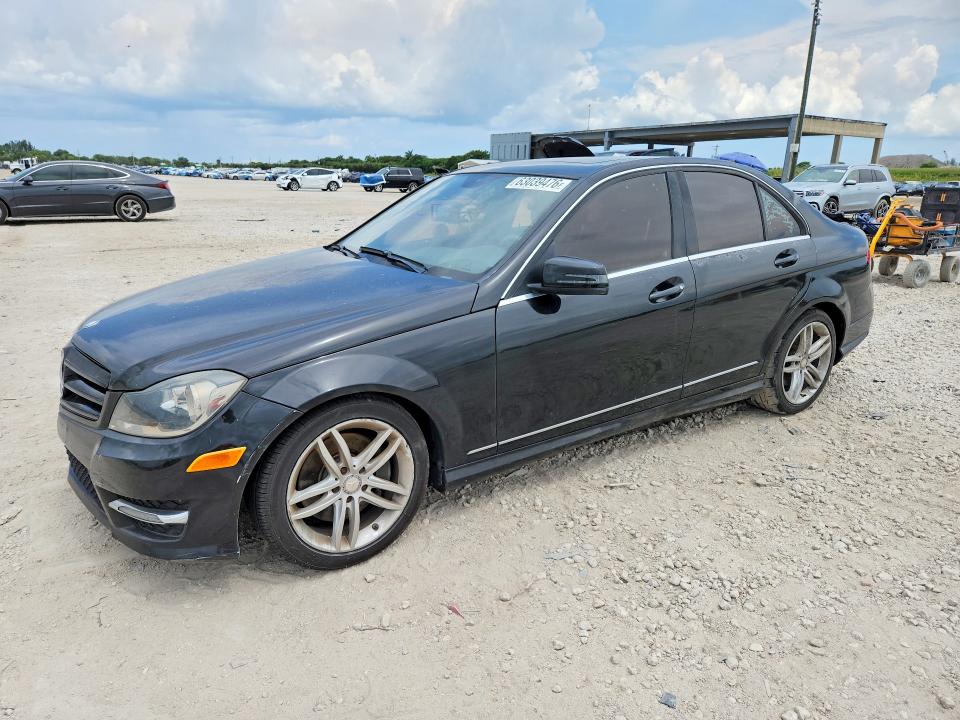 2014 Mercedes-benz VIN WDDGF8AB7EG201054 COPART salvage auction — FRONT END, Fl - Cert Of Title Slvg Rebuildable, sold $1,450 on 2026-08-11 (photo 1)