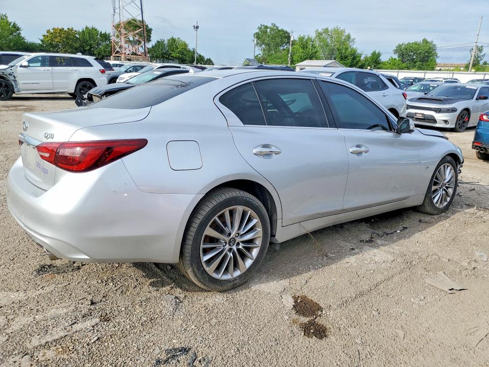 2018 Infiniti Q50 VIN JN1EV7AR2JM440473 COPART salvage auction — FRONT END, In - Certificate Of Title, sold $400 on 2026-07-20 (photo 3)