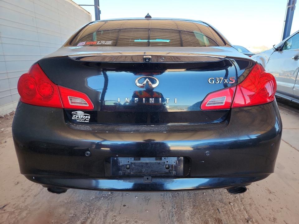 2012 Infiniti G VIN JN1CV6AR5CM972997 COPART salvage auction — FRONT END, Az - Cert Of Title - Salvage, sold $1,850 on 2026-07-14 (photo 6)