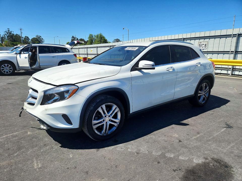 2016 Mercedes-benz Gla-klasse VIN WDCTG4GB1GJ218213 COPART salvage auction — FRONT END, Salvage Title, sold $1,800 on 2026-08-19 (photo 1)