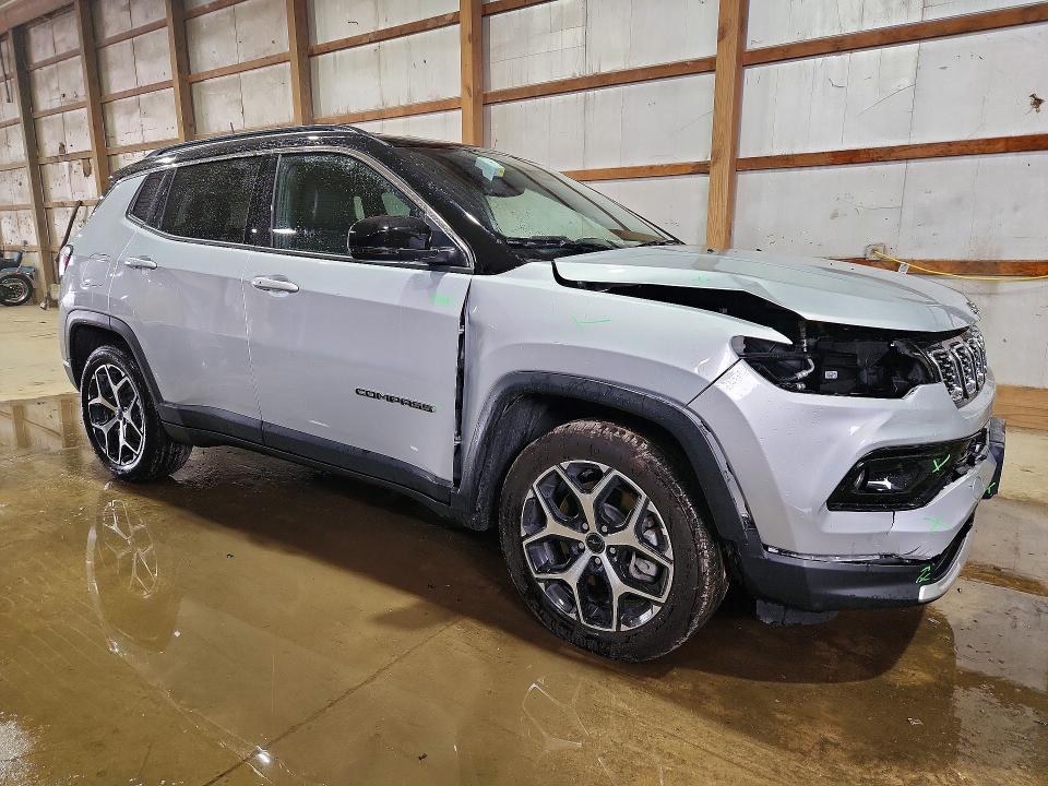 2025 Jeep Compass VIN 3C4NJDCN8ST621638 COPART salvage auction — FRONT END, IL - CERTIFICATE OF TITLE, sold $12,100 on 2026-07-27 (photo 4)