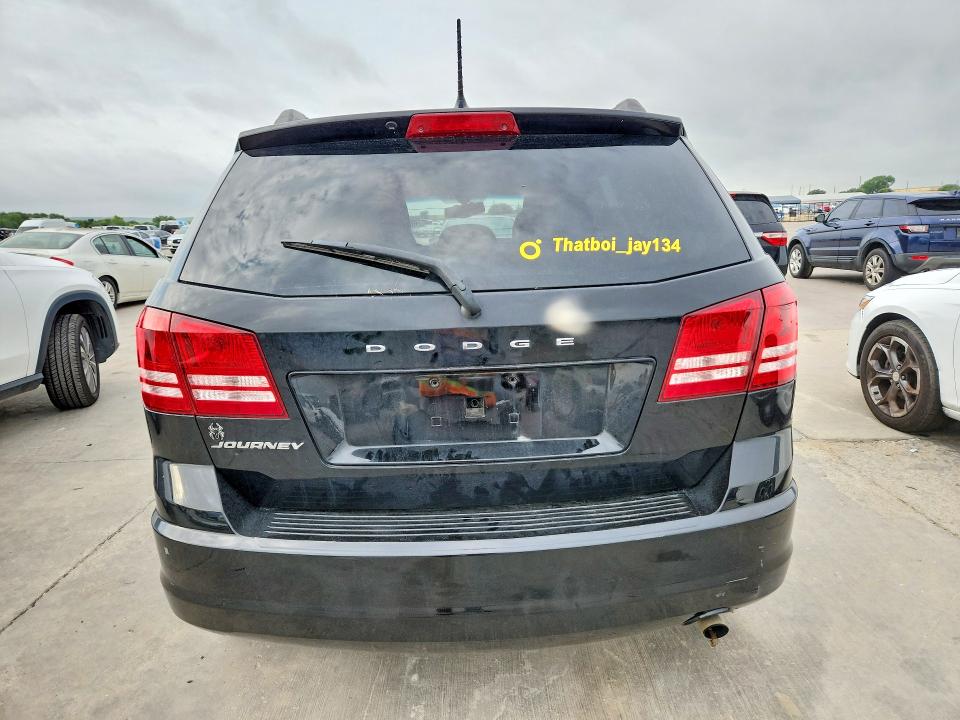 2017 Dodge Journey VIN 3C4PDCAB2HT573565 COPART salvage auction — FRONT END, TX - SALVAGE VEHICLE TITLE (P), sold $500 on 2026-08-02 (photo 6)