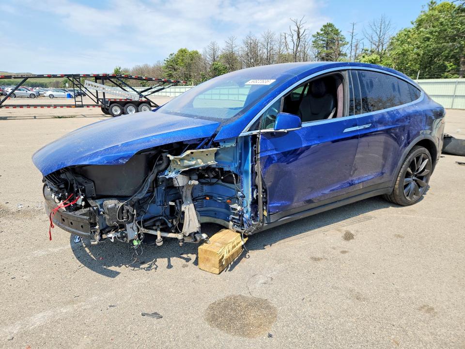 2020 Tesla Model x VIN 5YJXCBE2XLF233529 COPART salvage auction — FRONT END, NY - MV-907A SALVAGE CERTIFICATE, sold $11,200 on 2026-07-20 (photo 1)