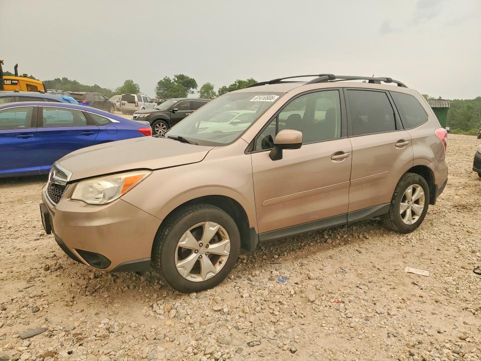 2014 Subaru Forester VIN JF2SJACC2EG545604 COPART salvage auction — UNDERCARRIAGE, MA - CERT OF TITLE-RECONSTRCTD COLL, sold $450 on 2026-07-29 (photo 1)