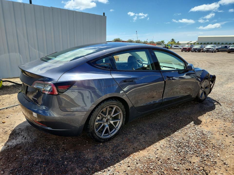 2022 Tesla Model 3 VIN 5YJ3E1EB9NF307982 COPART salvage auction — FRONT END, HI - CERTIFICATE OF TITLE, sold $7,100 on 2026-07-27 (photo 3)