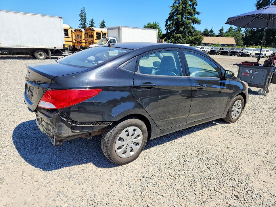 2016 Hyundai Accent VIN KMHCT4AE2GU062066 COPART salvage auction — REAR END, Wa - Bill Of Sale, sold $125 on 2026-07-28 (photo 3)