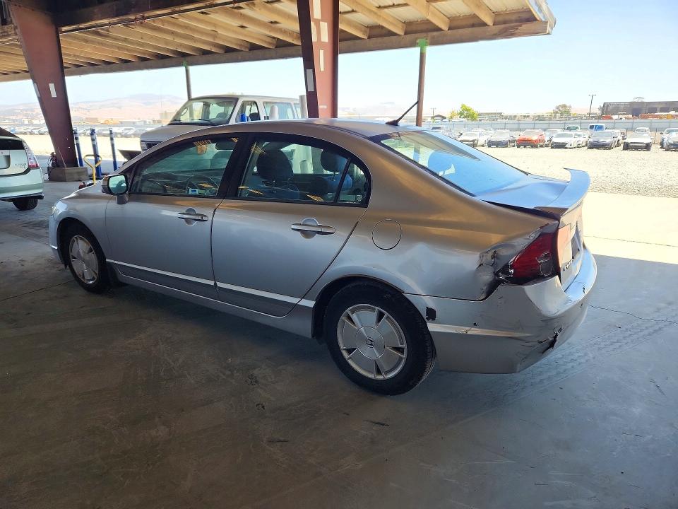 2008 Honda Civic hybrid VIN JHMFA36288S006595 COPART salvage auction — REAR END, CA - SALVAGE CERTIFICATE, sold $1,250 on 2026-07-20 (photo 2)