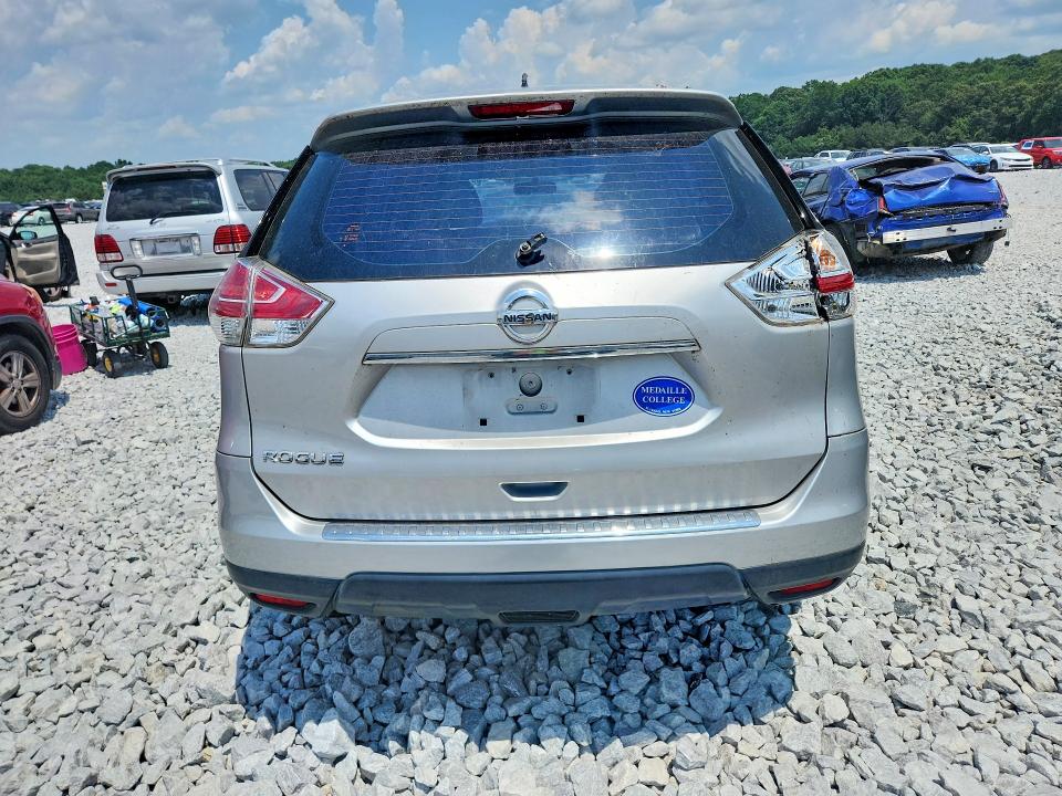 2016 Nissan Rogue VIN JN8AT2MT0GW004007 COPART salvage auction — REAR END, Ga - Cert Of Title-Salvage, sold $275 on 2026-07-23 (photo 6)