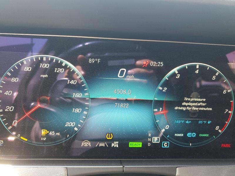 2021 Mercedes-benz Amg-class VIN W1K7X5KB7MA040281 COPART salvage auction — FRONT END, CA - SALVAGE CERTIFICATE, sold $28,500 on 2026-07-15 (photo 9)
