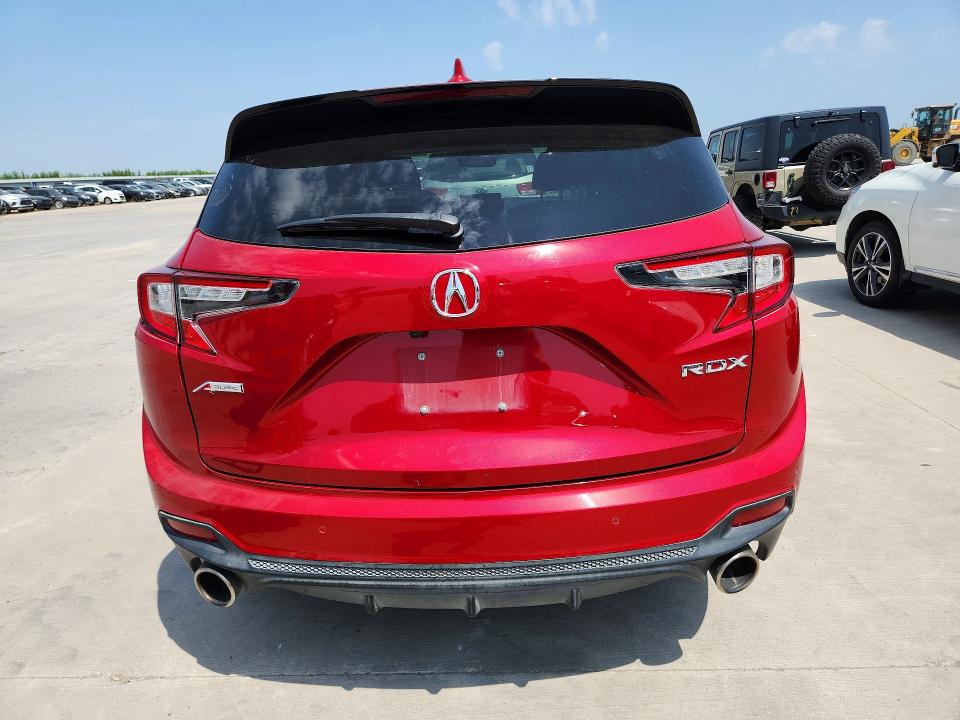 2021 Acura Rdx VIN 5J8TC1H61ML017589 COPART salvage auction — REAR END, Tx - Salvage Vehicle Title, sold $10,300 on 2026-08-24 (photo 6)