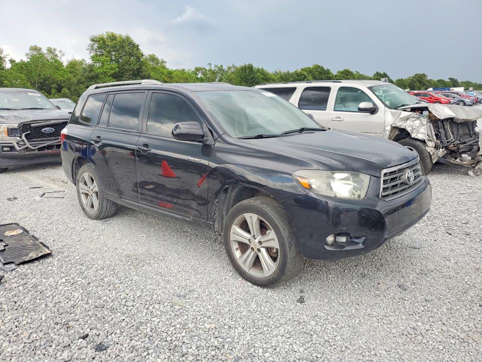 2008 Toyota Highlander VIN JTEDS43A282053656 COPART salvage auction — WATER/FLOOD, La - Cert Of Title-Salvage Flood, sold $1,550 on 2026-07-27 (photo 4)